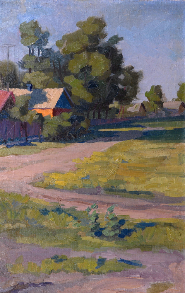 Улица станицы Тимашевская | Х.м. 48х76, 1965
