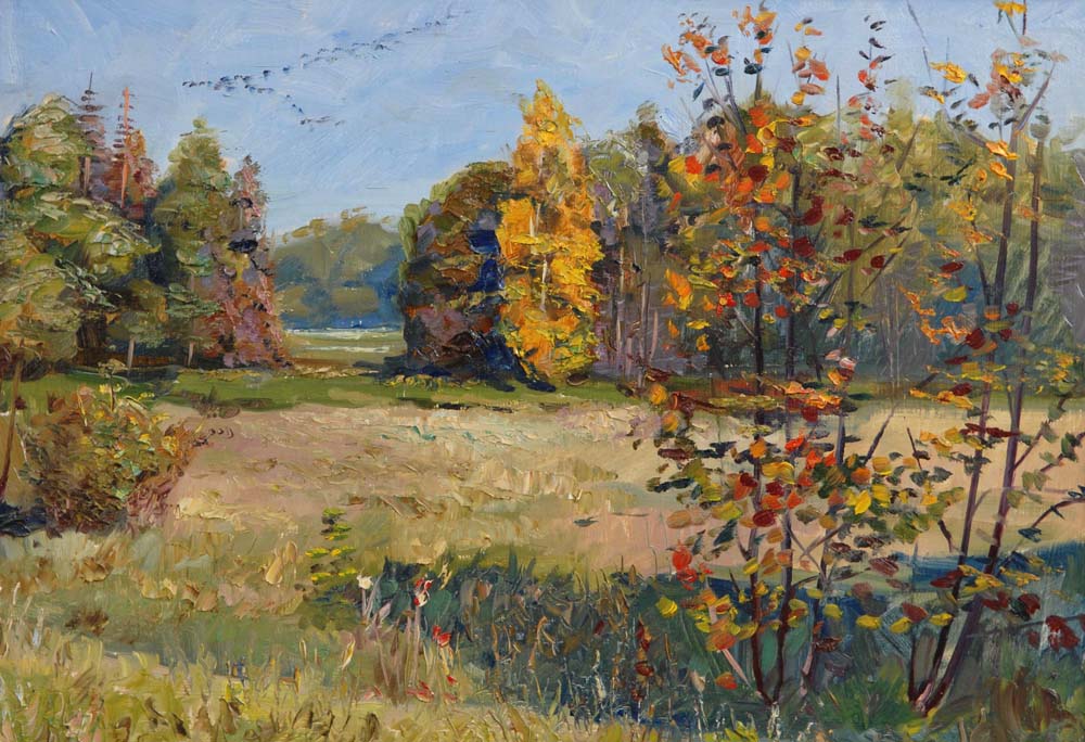 Этюд. Осень | Х.м., 37х52 | 2002