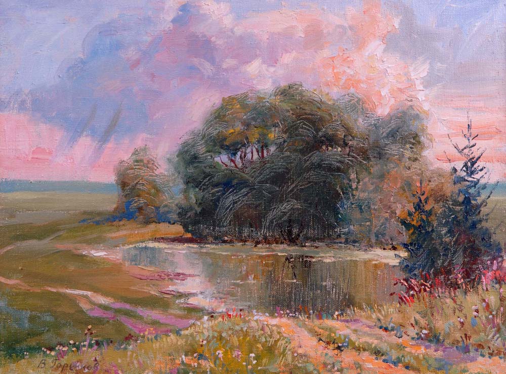 Дождь | Х.м., 37х49 | 2000